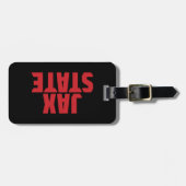 ジャクソンビル州大学JAX州レッド ラゲッジタグ (正面横)