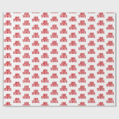 ジャクソンビル州大学JAX州レッド ラッピングペーパー (フラット)