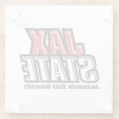 ジャクソンビル州大学JAX州 ガラスコースター (裏面)