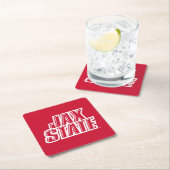 ジャクソンビル州大学JAX州 スクエアペーパーコースター (インサイチュ)