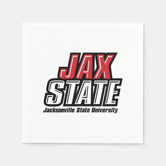 ジャクソンビル州大学JAX州 スタンダードカクテルナプキン (正面)