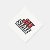 ジャクソンビル州大学JAX州 スタンダードカクテルナプキン (角)