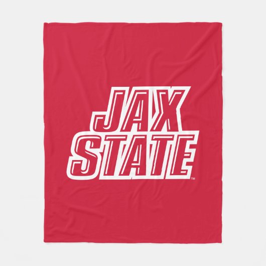 ジャクソンビル州大学JAX州 フリースブランケット (正面)
