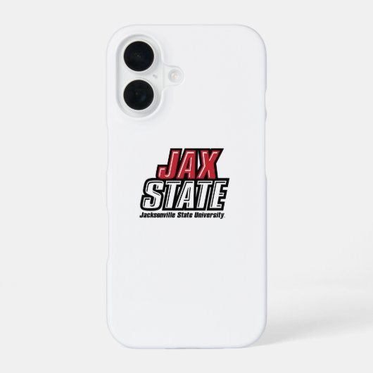 ジャクソンビル州大学JAX州 iPhone 16ケース (裏面)