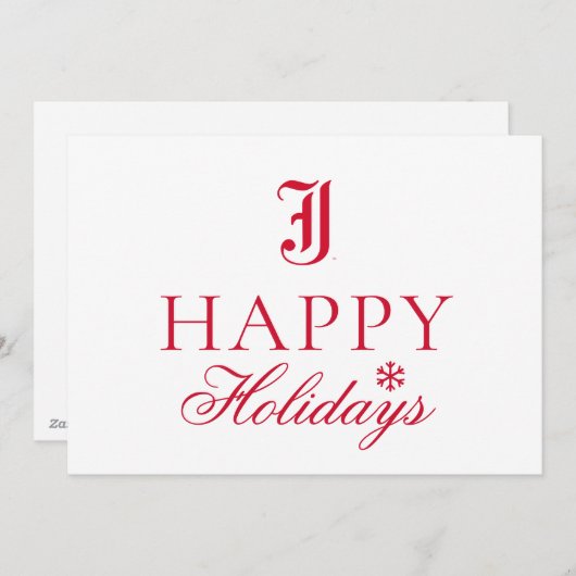 ジャクソンビル州立大学のホリデーシーズン シーズンカード (正面/裏面)