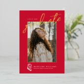 ジャクソンビル州立大学卒業式 箔招待状 (立ち正面)