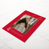 ジャクソンビル州立大学卒業式 箔招待状 (回転した状態)