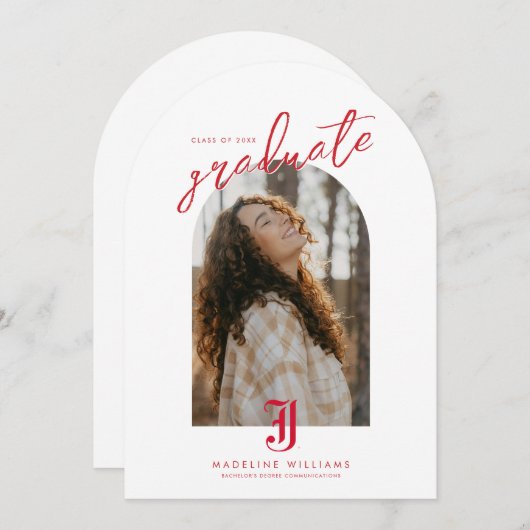 ジャクソンビル州立大学卒業 招待状 (正面/裏面)