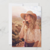 ジャクソンビル州立大学卒業 案内状 (裏面)