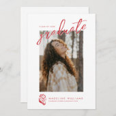 ジャクソンビル州立大学卒業 案内状 (正面/裏面)