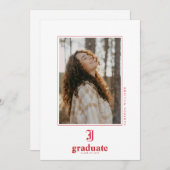 ジャクソンビル州立大学卒業 案内状 (正面/裏面)