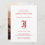 ジャクソンビル州立大学卒業 案内状 (正面/裏面)