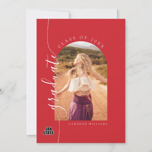 ジャクソンビル州立大学卒業 案内状 (正面)