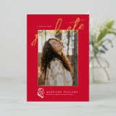 ジャクソンビル州立大学卒業 箔招待状 (立ち正面)