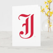 ジャクソンビル州立大学 クラシックJSUイニシャル カード (黄色い花)