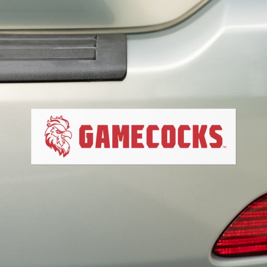 ジャクソンビル州立大学 Gamecocks 赤 ゲームコ バンパーステッカー (車上)