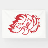 ジャクソンビル州立大学 Gamecocks 赤 ゲームコ 横断幕 (横)