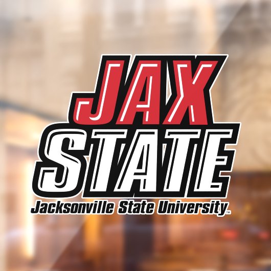 ジャクソンビル州立大学 JAX STATE ロゴ ウィンドウサイン (シート2)