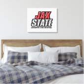 ジャクソンビル州立大学 JAX STATE ロゴ キャンバスプリント (インサイチュ (寝室))
