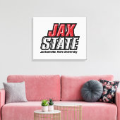 ジャクソンビル州立大学 JAX STATE ロゴ キャンバスプリント (インサイチュ (リビング))