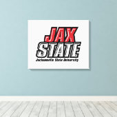 ジャクソンビル州立大学 JAX STATE ロゴ キャンバスプリント (インサイチュ (ウッドフロア))