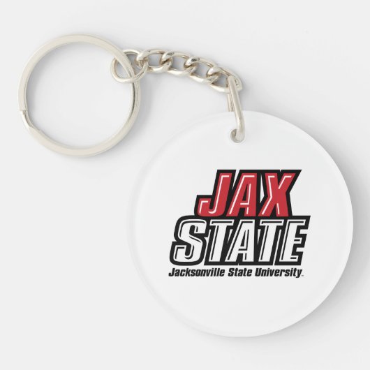 ジャクソンビル州立大学 JAX STATE ロゴ キーホルダー (正面)
