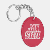 ジャクソンビル州立大学 JAX STATE ロゴ キーホルダー (正面左)