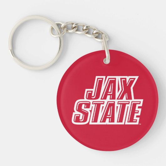 ジャクソンビル州立大学 JAX STATE ロゴ キーホルダー (正面)