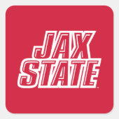ジャクソンビル州立大学 JAX STATE ロゴ スクエアシール (正面)