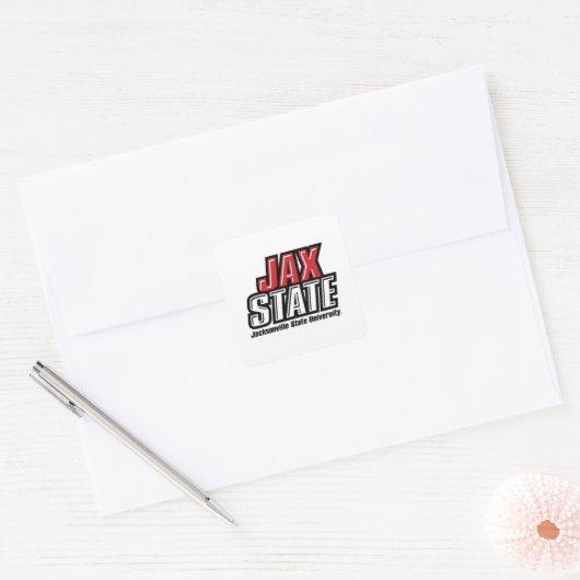 ジャクソンビル州立大学 JAX STATE ロゴ スクエアシール (封筒)