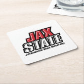 ジャクソンビル州立大学 JAX STATE ロゴ スクエアペーパーコースター (アングル)