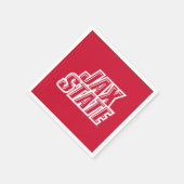 ジャクソンビル州立大学 JAX STATE ロゴ スタンダードカクテルナプキン (角)