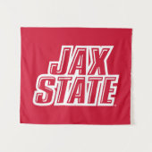 ジャクソンビル州立大学 JAX STATE ロゴ タペストリー (正面(横))