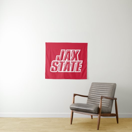 ジャクソンビル州立大学 JAX STATE ロゴ タペストリー (インサイチュ(横))