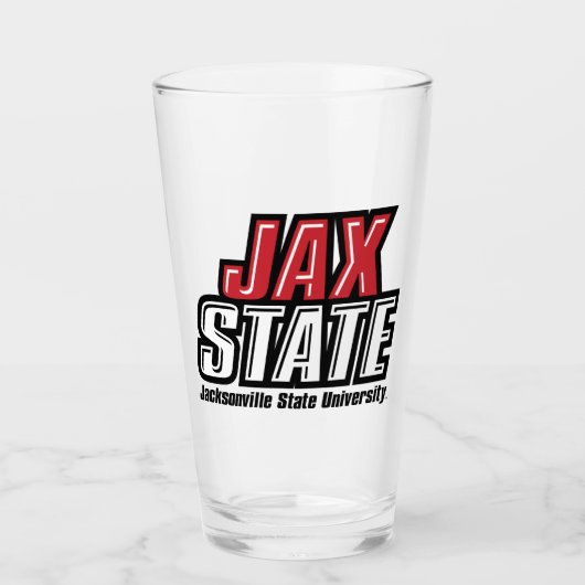 ジャクソンビル州立大学 JAX STATE ロゴ タンブラーグラス (正面)