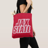 ジャクソンビル州立大学 JAX STATE ロゴ トートバッグ (クローズアップ)