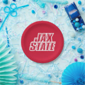 ジャクソンビル州立大学 JAX STATE ロゴ ペーパープレート (パーティー)