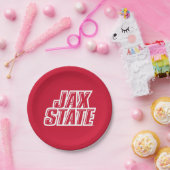 ジャクソンビル州立大学 JAX STATE ロゴ ペーパープレート (パーティー)