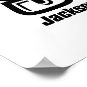 ジャクソンビル州立大学 JAX STATE ロゴ ポスター (角)
