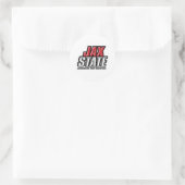 ジャクソンビル州立大学 JAX STATE ロゴ ラウンドシール (バッグ)