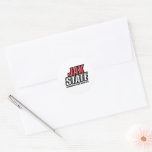 ジャクソンビル州立大学 JAX STATE ロゴ ラウンドシール