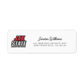 ジャクソンビル州立大学 JAX STATE ロゴ ラベル (正面)
