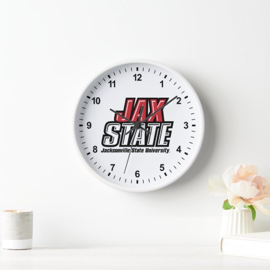 ジャクソンビル州立大学 JAX STATE ロゴ 壁時計 (ホーム)