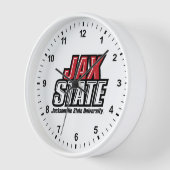 ジャクソンビル州立大学 JAX STATE ロゴ 壁時計 (傾斜)