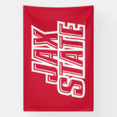 ジャクソンビル州立大学 JAX STATE ロゴ 横断幕 (縦)