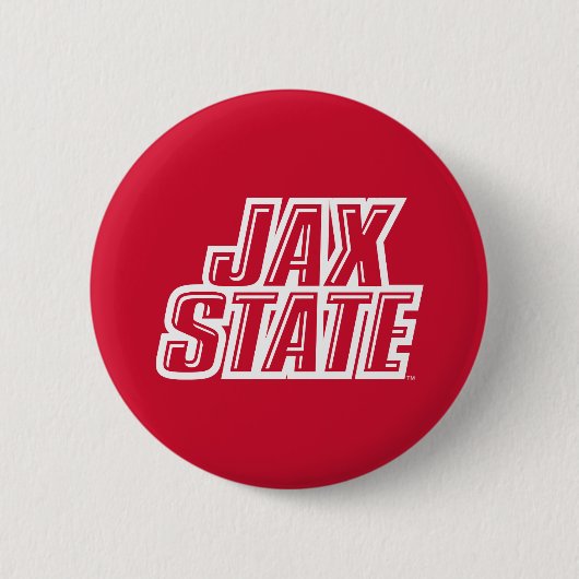 ジャクソンビル州立大学 JAX STATE ロゴ 缶バッジ (正面)