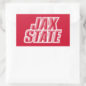 ジャクソンビル州立大学 JAX STATE ロゴ 長方形シール (バッグ)