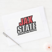 ジャクソンビル州立大学 JAX STATE ロゴ 長方形シール (封筒)