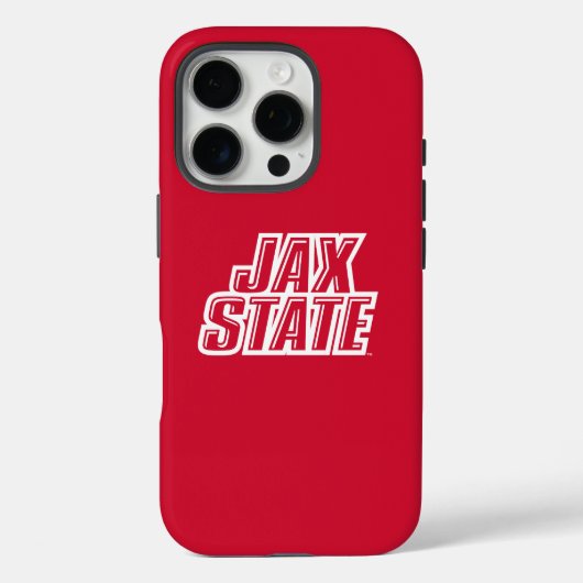 ジャクソンビル州立大学 JAX STATE ロゴ Case-Mate iPhoneケース (裏面)