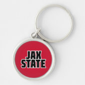ジャクソンビル州立大学 JAX STATE 太字テキスト キーホルダー (正面)